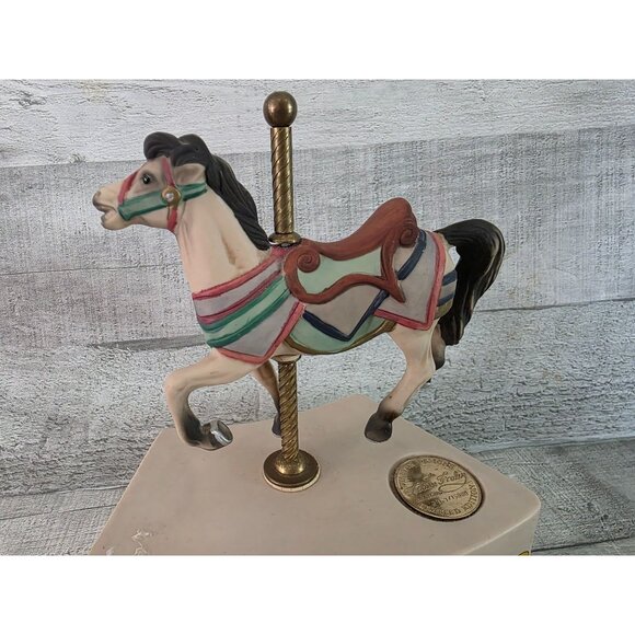 Vintage Tobin Frayley Carousel Horse Music Box Numbered - Picture 4 of 6